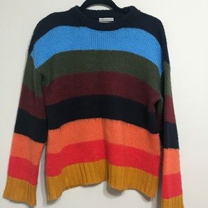 Urban Outfitters Kari Rainbow Oversized Sweater